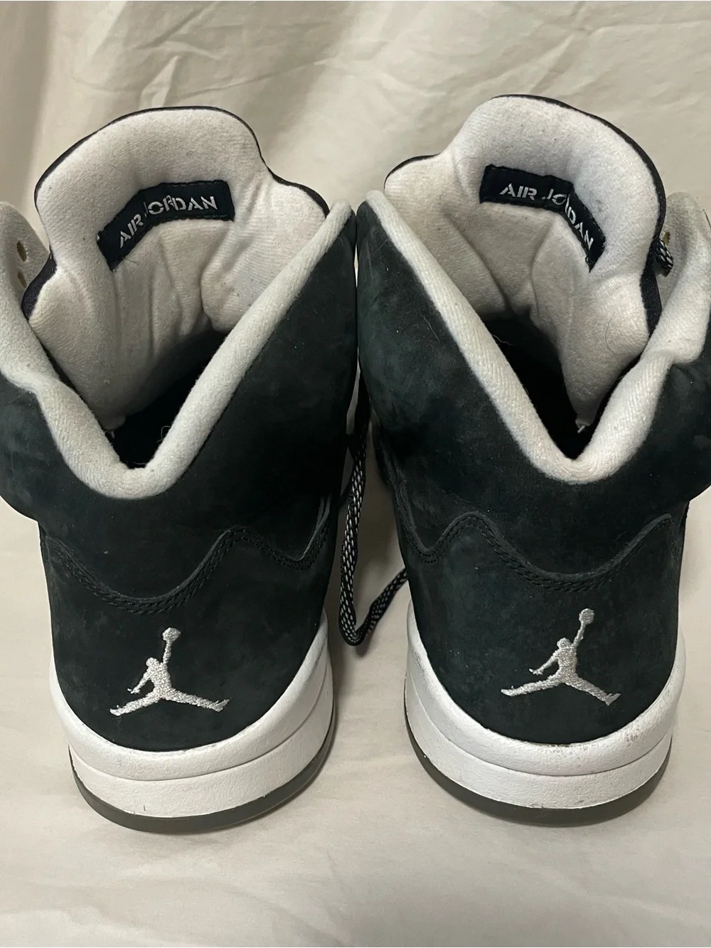 Men's Jordan 5 Oreo Black and White